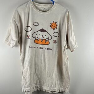 Pompompurin Sanrio cream shirt men’s xl